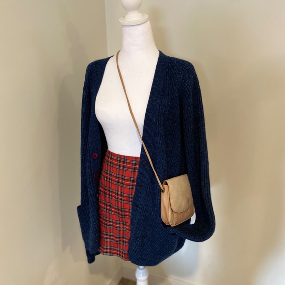 Vintage Parkhurst Cardigan – Women’s M – Navy – Cozy Canadian Made - Picture 1 of 12